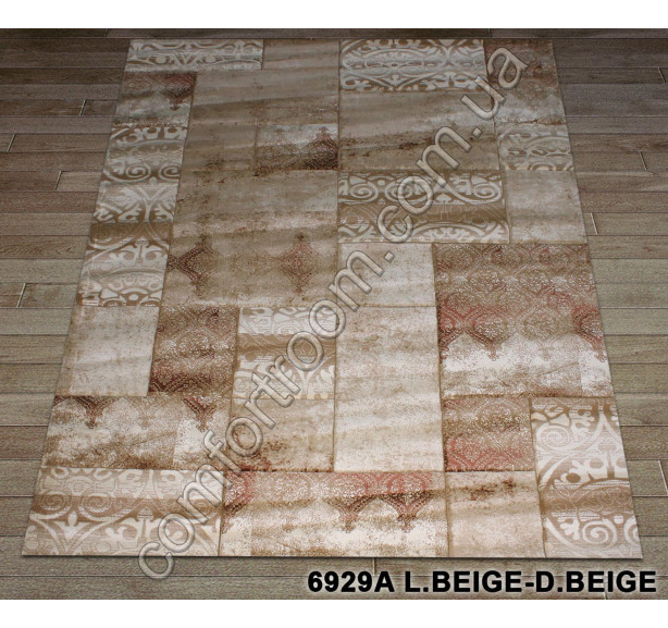 Ковер Nidal 6929a beige-beige - Фото 1